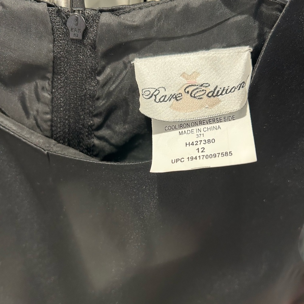 Rare Editions Black and Silver Formal Dress - Picture 3 of 3